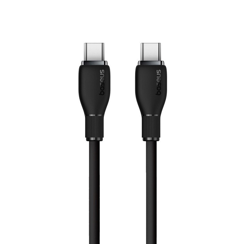 Кабель Baseus Pudding Series Fast Charging Cable Type-C to Type-C 100W 1.2m Cluster Black Одеса - фото 3
