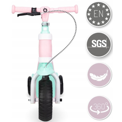 Самокат MoMi Elios 2 в 1 беговел Рожевий (ROBI00030) Вінниця - фото 6