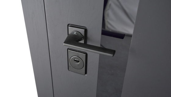 Вхідні двері Abwehr Grand Stellla 515 Чорна текстура + Білий супермат 860*2050 мм Двері для квартири Київ