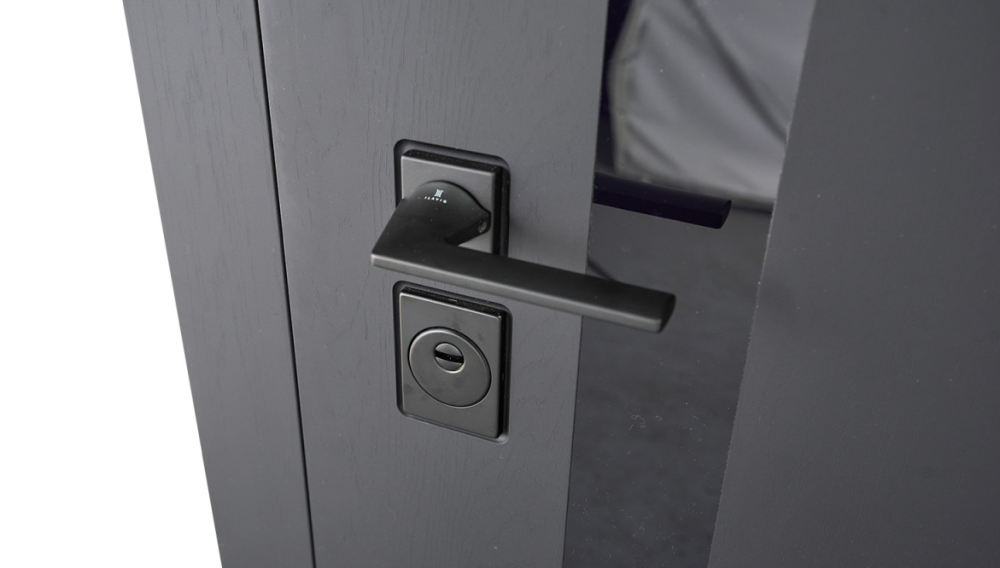 Входная дверь Abwehr Grand Stellla 515 Черная текстура + Белый супермат 860*2050 мм Двери для квартиры Киев - изображение 4