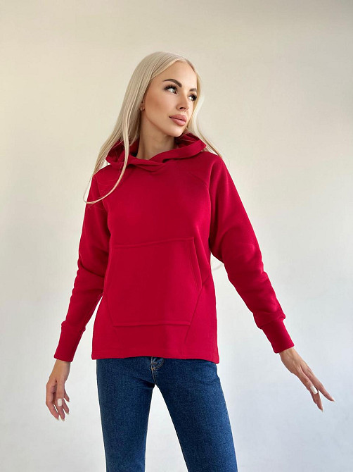 Худи свободного кроя с капюшоном 