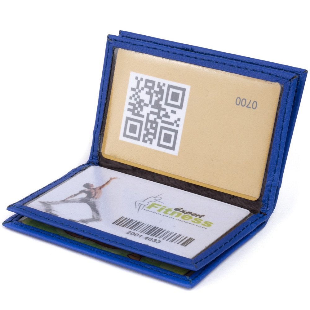 Визитница-книжка ST Leather 19219 Синяя Киев - изображение 7