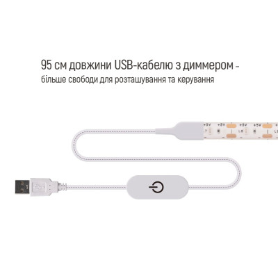 Світлодіодна стрічка ColorWay LED 3м з живленням від USB (CW-LD03) Вінниця - фото 9