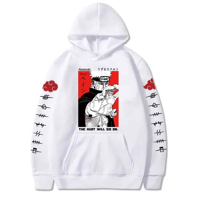 Худі, біла аніме для підлітка хлопчика 2765868618 розмір 170 см Дніпро - фото 1