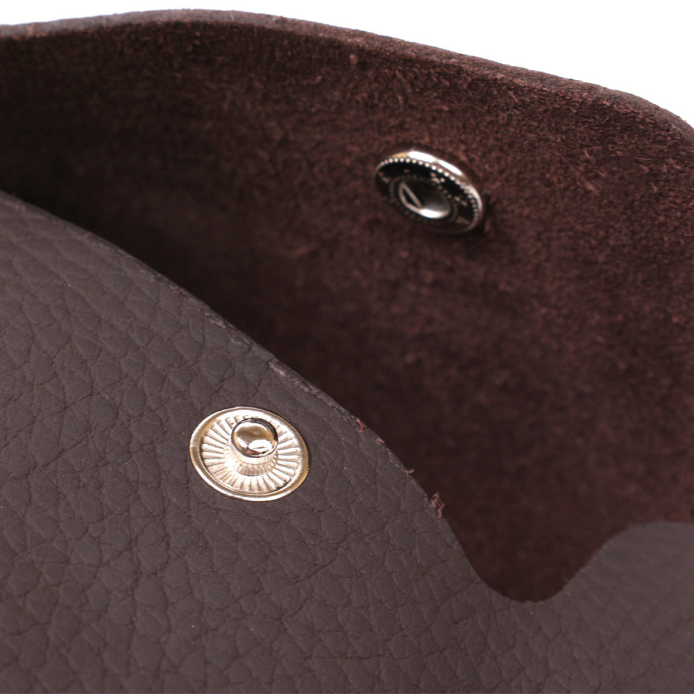 Кожаная матовая тревел-косметичка Shvigel 16418 Коричневый Киев - изображение 7