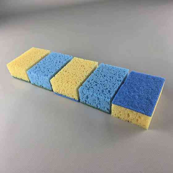 Губка кухонна для посуду 5 шт. Bubble Max (Супер Торба) (1 пачка) Харків