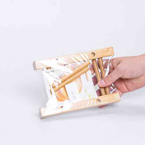 Підставка для тарілок і кришок дерев'яна на кухню 16×12.5×10 (см) HB-40-11 Коломия