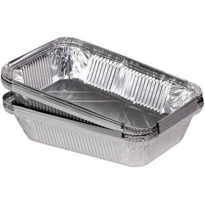 Контейнер для продуктів одноразовий PRO service алюмінієвий прямокутний SP64L 960 мл 100 шт. (4823071630312) Вінниця - фото 1