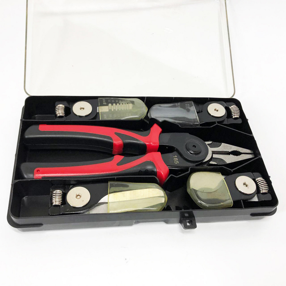 Многофункциональный набор быстросменных инструментов 5 в 1 (плоскогубцы, зачистка изоляции, обжимные щипцы) XA-47 Киев - изображение 8