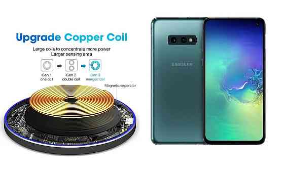 Беспроводное зарядное устройство Copper до 30W для Nokia 9 DS, USB-C, LED Киев