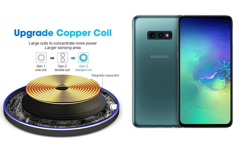 Беспроводное зарядное устройство Copper до 30W для Nokia 9 DS, USB-C, LED Киев - изображение 2