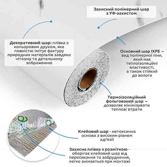 Самоклеящаяся напольная виниловая плитка в рулоне 3000х600х1,5мм SW-00003279 Днепр