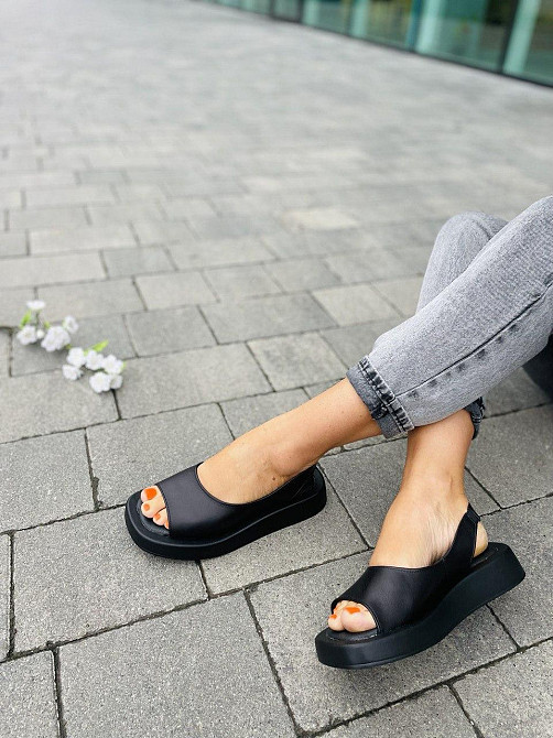 teona Босоніжки жіночі TEONA 272 чорні (літо, шкіра натуральна) (5244) Коломия - фото 10