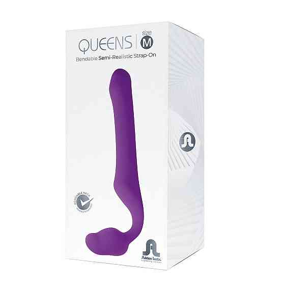 Безремінний страпон Adrien Lastic Queens M, регульований вигин, діаметр 3,4 см Sex Aura Київ