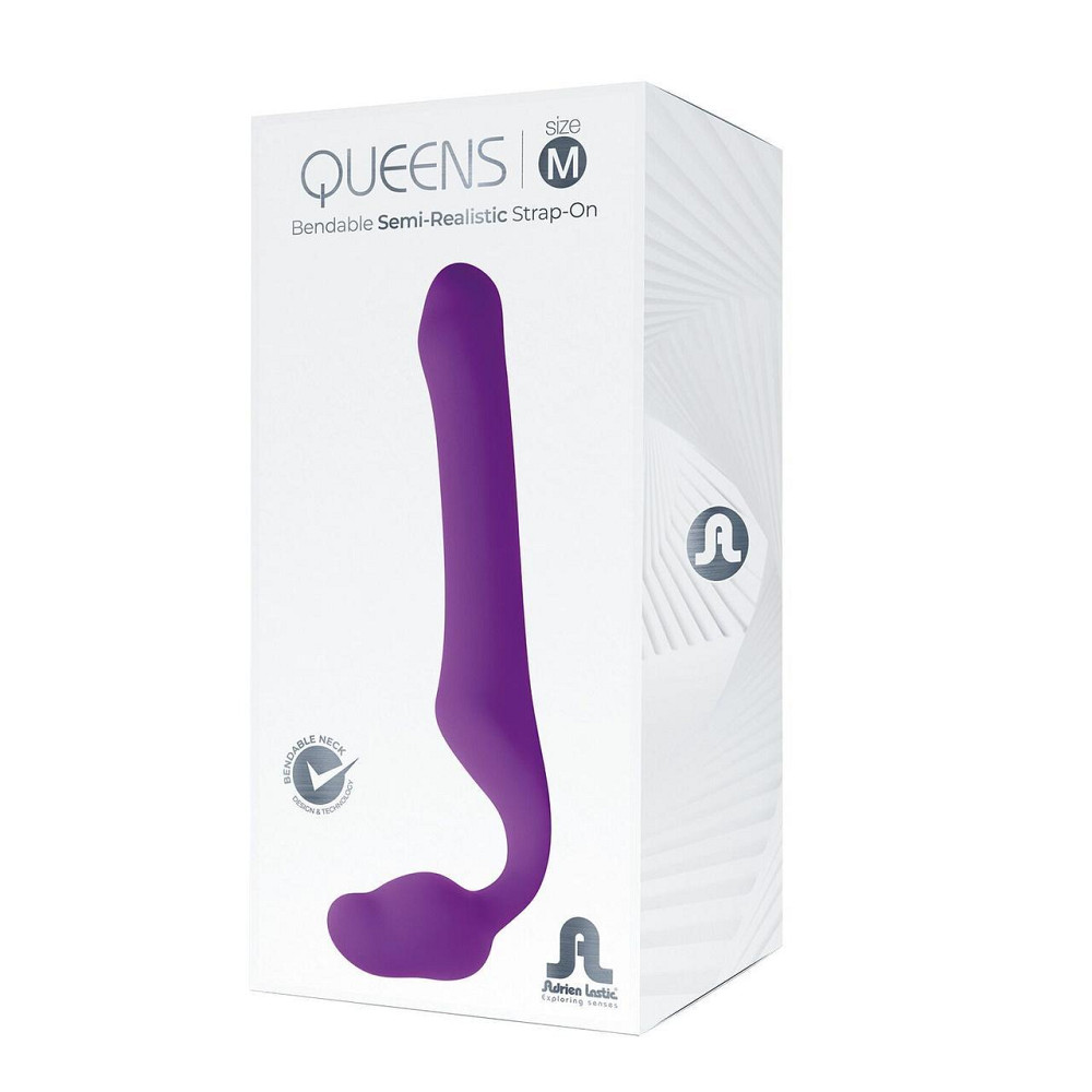 Безремінний страпон Adrien Lastic Queens M, регульований вигин, діаметр 3,4 см Sex Aura Київ - фото 4