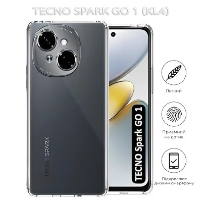 Чехол для мобильного телефона BeCover Tecno Spark Go 1 (KL4) Transparancy (712754) Винница - изображение 4