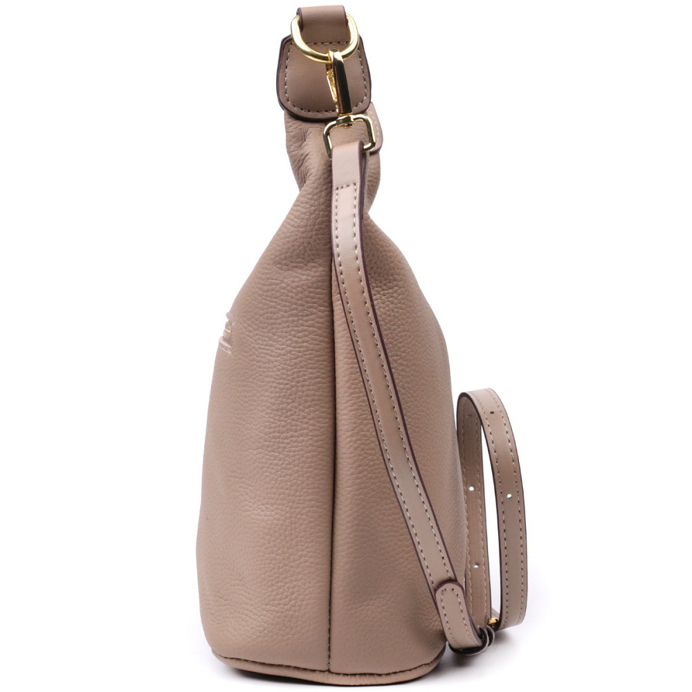 Женская сумка на плечо из натуральной кожи Vintage 22629 Бежевая Киев - изображение 6