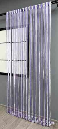 Штори-нитки "Кісея" з люрексом Бузковий з білим 300х300см 1 шт (61-096) Київ