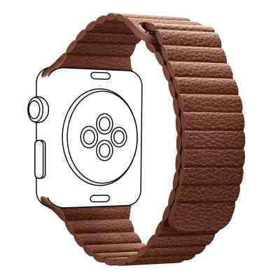 Ремешок для смарт-часов Armorstandart Leather Loop для Apple Watch 42 (Series 11-10)/41/40/38 Saddle Brown (ARM57843) Винница