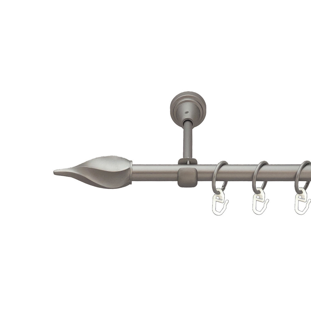 Карниз Orvit Твісто металевий однорядний відкритий Сатин 16 мм 300 см (6091382) Львів - фото 1