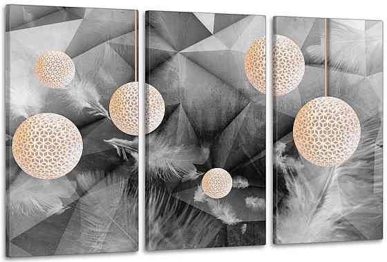 Модульна картина у вітальню/ спальнюм   Абстракція     ART-076_3A Київ