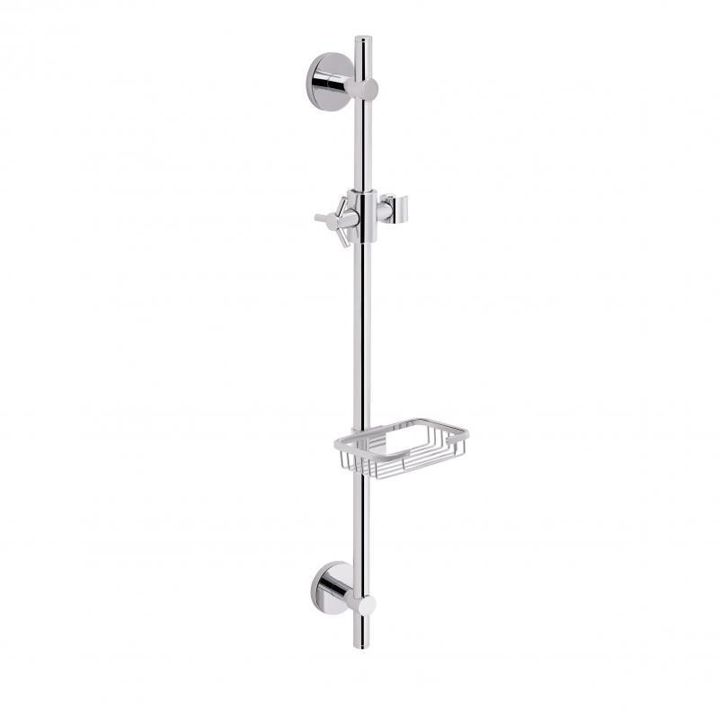 Душова система латунь Qtap Sprha 700 мм кругла з поличкою QT003 Chrome Харків - фото 1