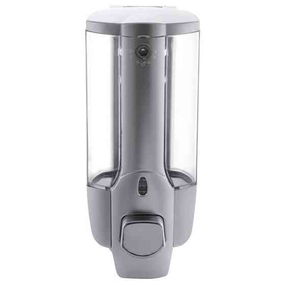 Дозатор для мыла настенный (пластик, серый) 350мл Ledeme LM407 Харьков