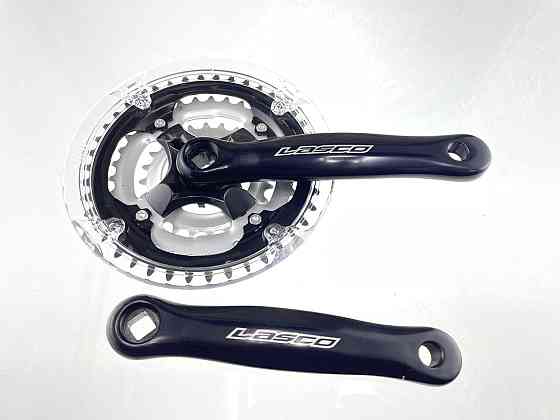 Звезды велосипедные (передние) 24/34/42T (+2 шатуна L-17 см, квадрат, алюминий, с защитой) (3F1542SP) (LASCO) Мукачево