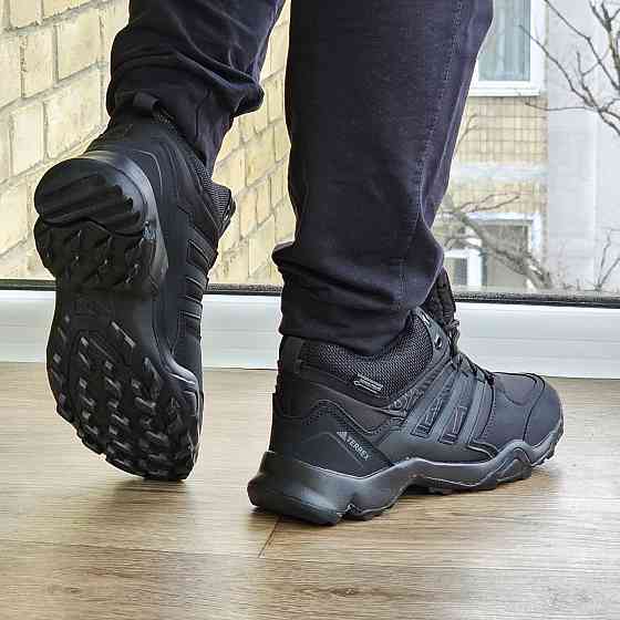 Зимові Кросівки Adidas Terrex Swift з Хутром Чорні Чоловічі Адідас Гортекс (розміри: 42,43,44,45) - 00-5 Дніпро