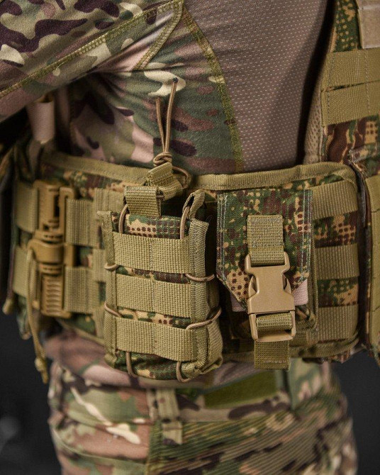 Плитоноска с подсумками 4 точки сброса Attack кордура хищник много подсумок Одесса - изображение 16