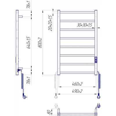 Полотенцесушитель MARIO Токіо-I (2.2.1702.03.P) Винница