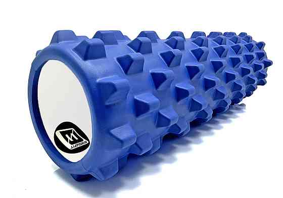 Масажний ролик EasyFit Grid Roller PRO 45 см Синій Коломия