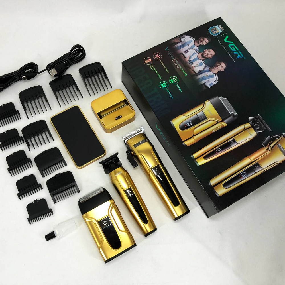 Электрическая машинка триммер для волос и бороды, Домашняя машинка аккумуляторная для стрижки волос PN-16 Львов - изображение 5