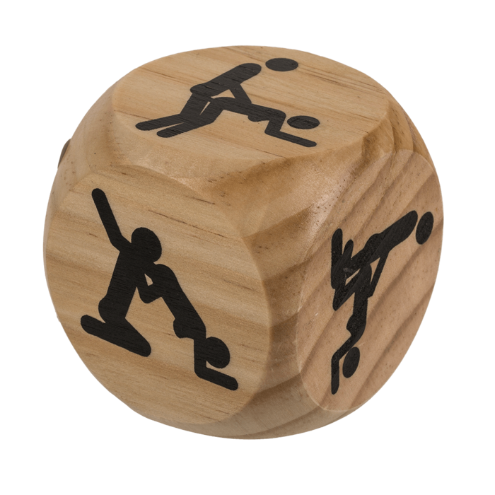 Дерев'яний кубик Kama Sutra Wooden Dice, 6x6 см Sex Aura Київ - фото 3