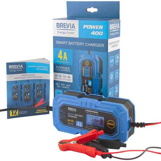 Зарядний пристрій АКБ Brevia Power 6/12В 120А·год 4А Львів