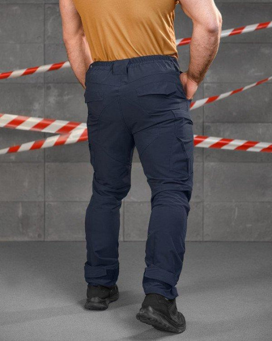 Стрейчевые тактические штаны Cambodia синие дснс  НП5184 Одесса - изображение 3