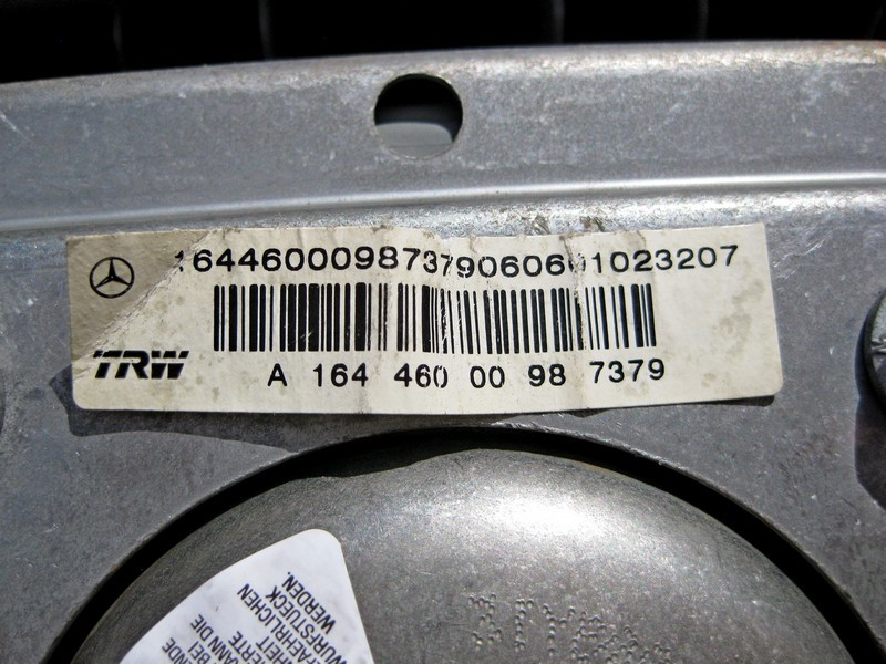 Mercedes-Benz  A1644600098 7379 Подушка безпеки в кермо сіра ML W164 GL X164 R-Class W251 Одеса - фото 4