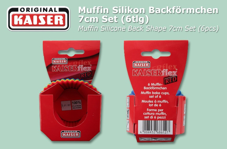 Силиконовые формы для кексов Kaiser 6 штук 7 см разноцветный Киев - изображение 2