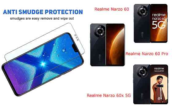 Защитное стекло NeoGlass для Realme Narzo 60, Narzo 60 Pro, Narzo 60x 5G – ультрапрозрачное и устойчивое Киев