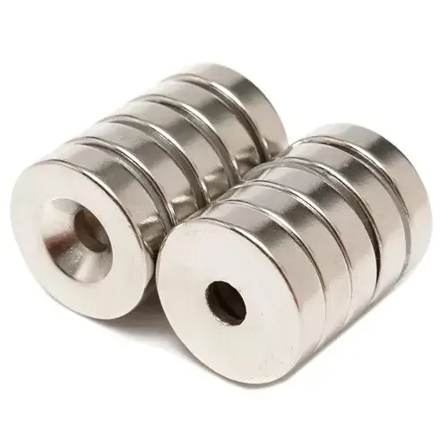 Набір з 10 неодимових магнітів з отвором 3 мм Київ