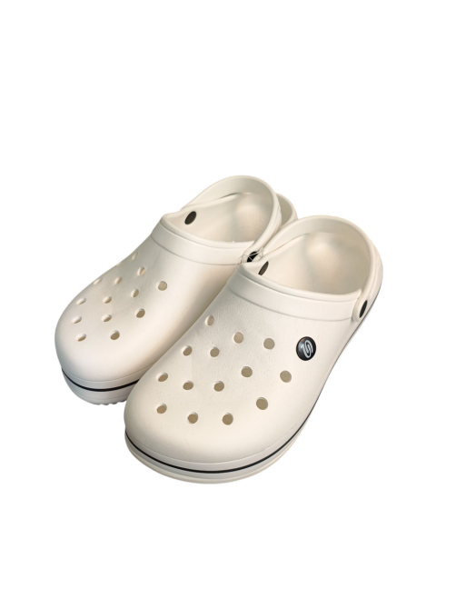 Кроксы мужские белые сабо Медицинская обувь 