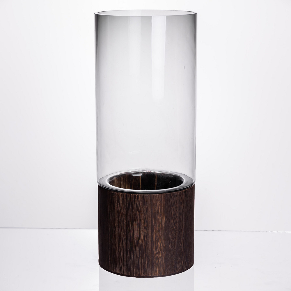 Yiwu Ваза для квітів кругла скляна 30.5 (см) декоративна ваза 2.5 (л) із товстого скла HP-19-16 Коломия - фото 1