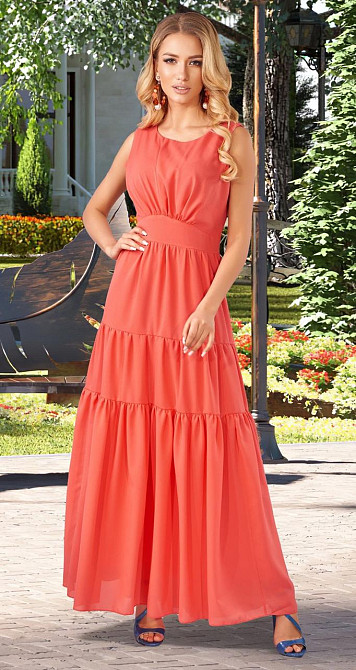 Шифонове плаття з оборками. 42. 44. 46р Київ - фото 2