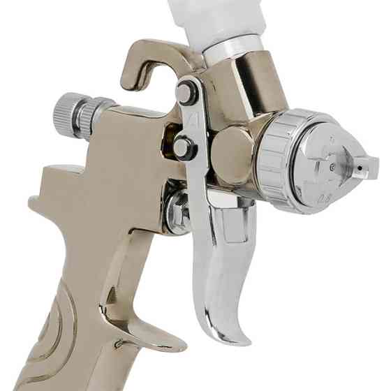 Фарбопульт пневматичний LVMP MINI, форсунка: 0,8 мм, верхній пластиковий бачок: 250 мл, 2-2,5 бар INTERTOOL PT-0129 Київ