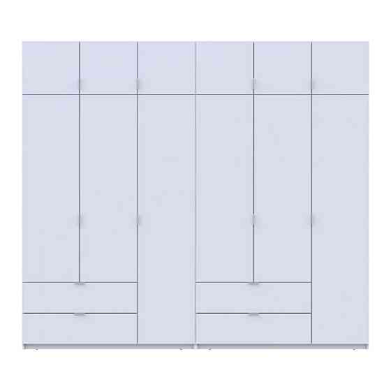 Шафа для одягу Doros Лукас Біла 3+3 ДСП 270х50х240 DRS-011685 (42005114) Львів