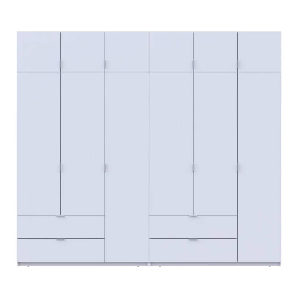 Шафа для одягу Doros Лукас Біла 3+3 ДСП 270х50х240 DRS-011685 (42005114) Львів - фото 6