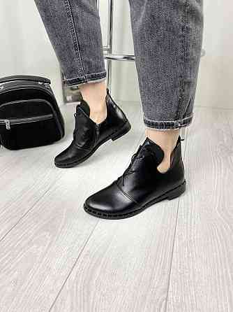 Черевики жіночі Odzi чорні натуральна шкіра 37р. (2343) Коломия