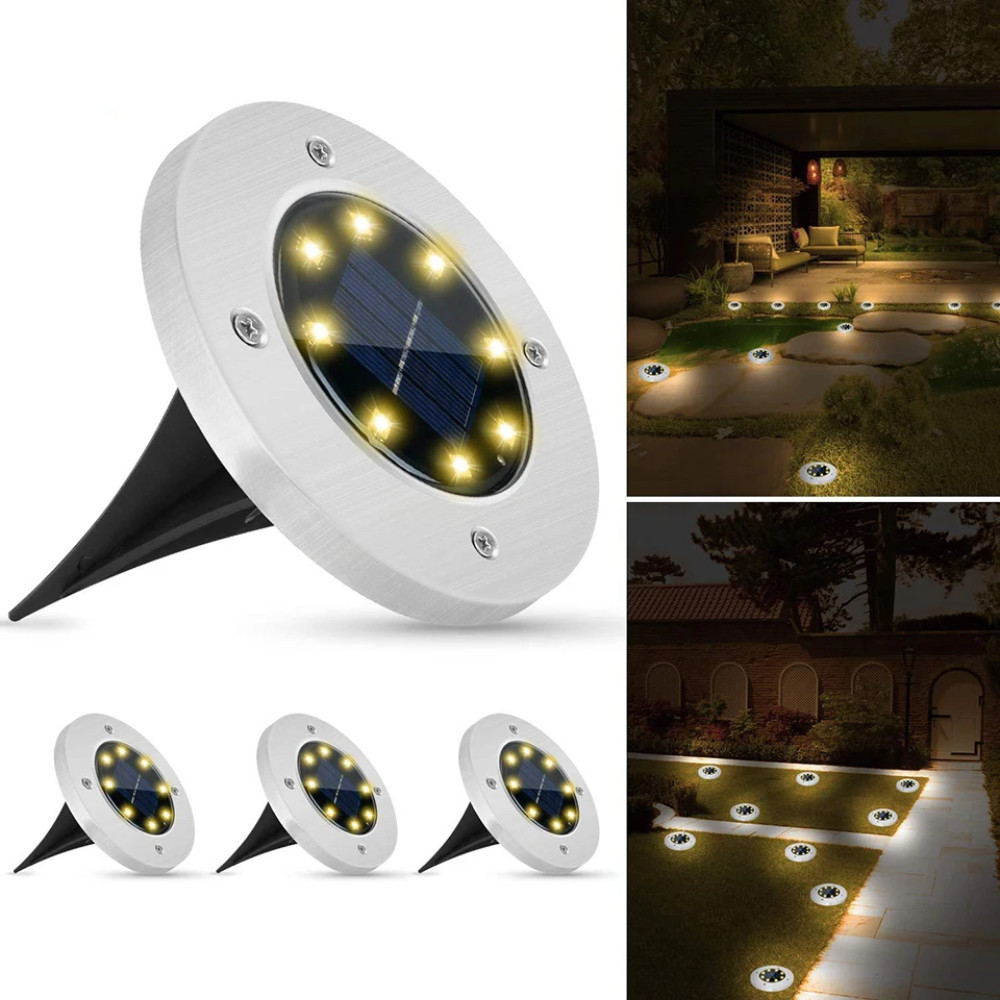 Уличные светильники на солнечной батарее 4шт,Solar Disk SBR Киев - изображение 1