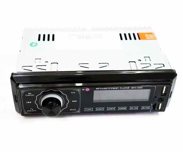 1DIN MP3 автомагнитола 3888: Bluetooth, 2 USB, сенсорные кнопки, FM, эквалайзер, пульт ДУ, 4x50W  7882 Одесса - изображение 4