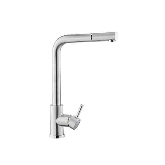 Змішувач для кухні з висувним виливом Kroner KRP Edelstahl Klassisch - ESG03917 сатин Київ